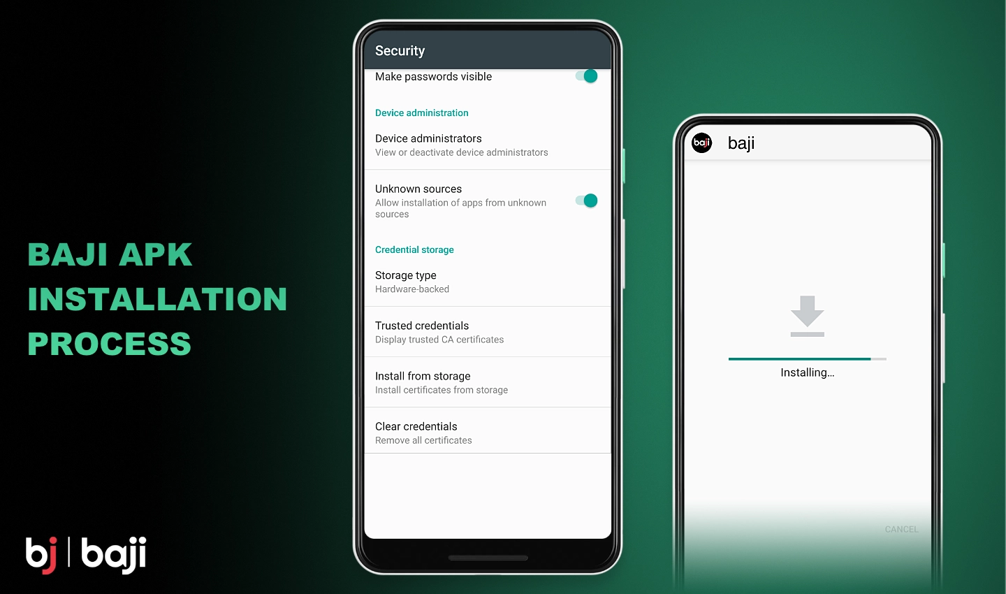Baji APK ইন্সটল করার প্রক্রিয়া অন্য কোন Android অ্যাপ ইন্সটল করার থেকে আলাদা নয়