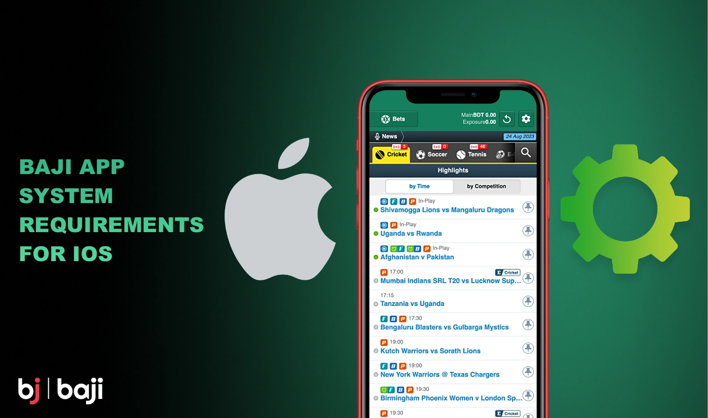 iOS-এর জন্য Baji অ্যাপের নির্দিষ্ট সিস্টেমের প্রয়োজনীয়তা রয়েছে