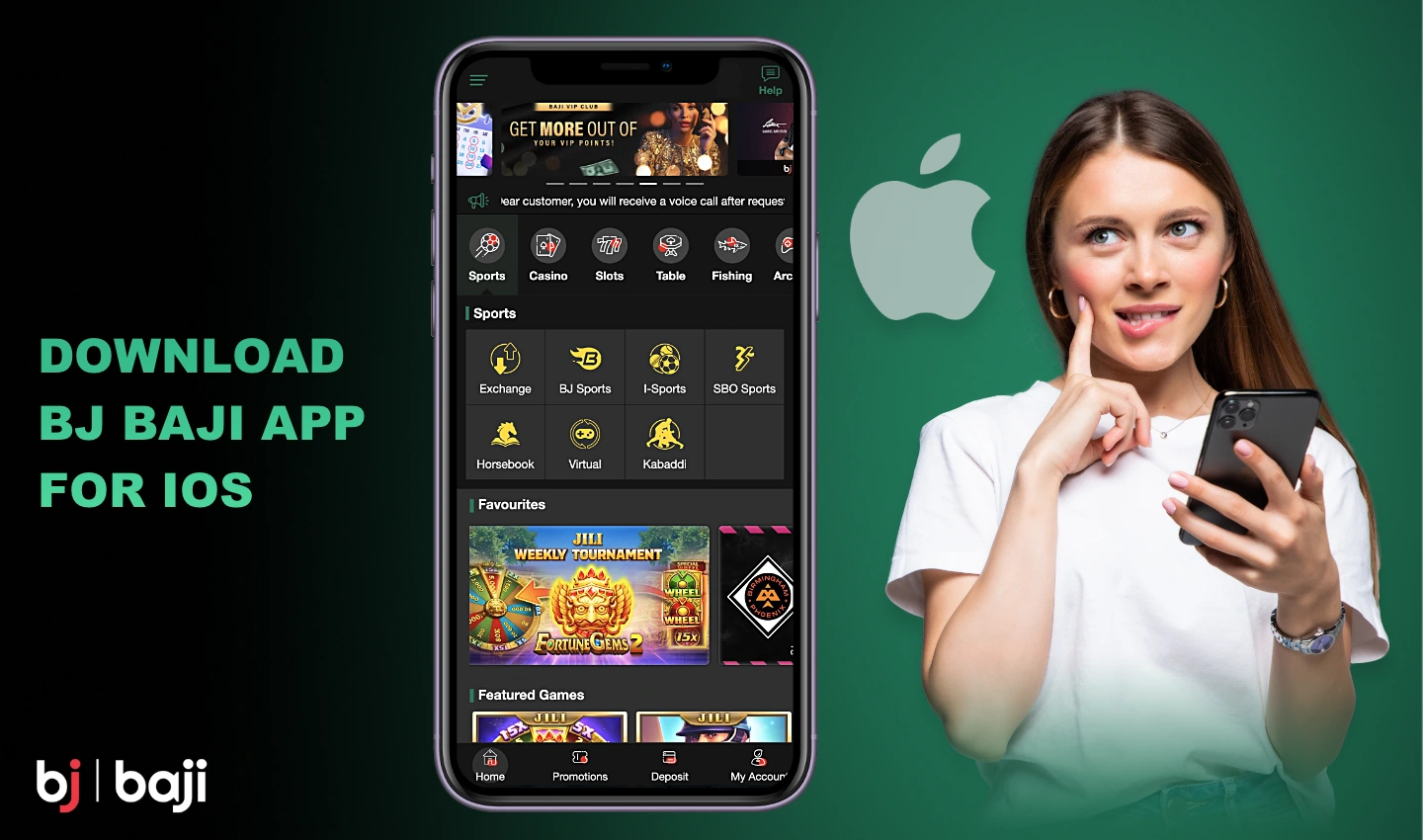 iOS এর জন্য Baji মোবাইল অ্যাপটি iPhone এবং iPad ব্যবহারকারীদের জন্য উপলব্ধ