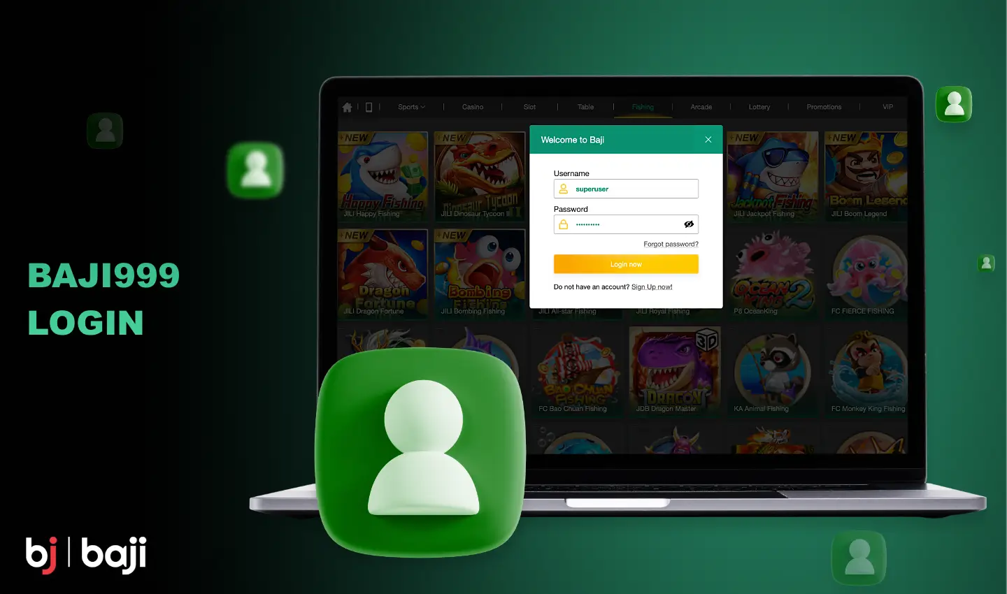 You can log in to your Baji999 account using both the website and the branded mobile app